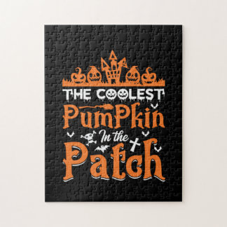 Quebra-cabeça Halloween A Pumpkin Mais Fria No Patch Xmas