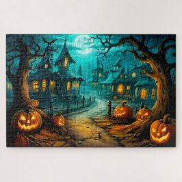 Quebra-cabeça Halloween Assombrado à Casa Depois da Meia-Noite