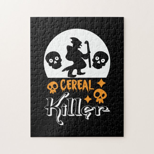 Quebra-cabeça Halloween Cereal Engraçado Aniversário (Vertical)