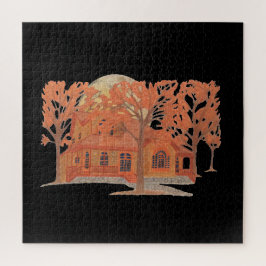 Quebra-cabeça Halloween Creepy Haunted House