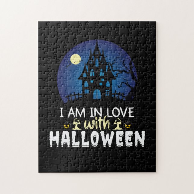 Quebra-cabeça Halloween Estou Apaixonado Pelo Dia Das Bruxas (Vertical)