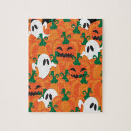 Quebra-cabeça Halloween Fantasmas Assombrados Pumpkin Patch