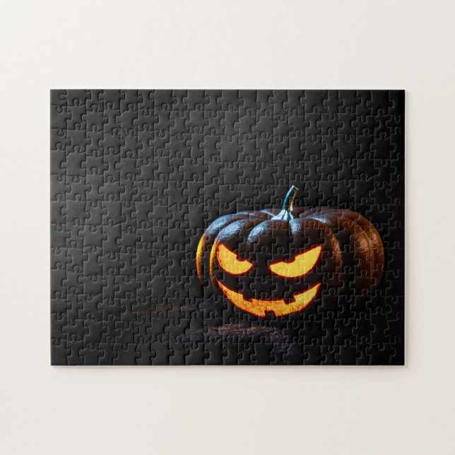 Quebra-cabeça Halloween Pumpkin Jack-O-Lantern Spooky (Horizontal)