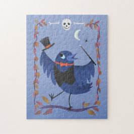 Quebra-cabeça Halloween Raven Crow Moon Magic