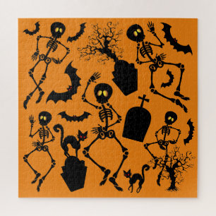 Quebra-cabeça Halloween Skeletons Macabre Dance