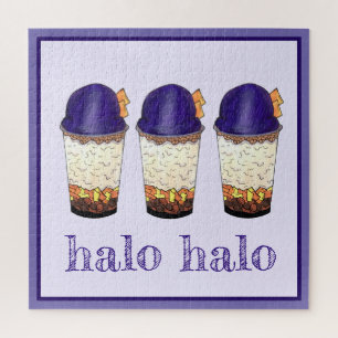 Quebra-cabeça Halo-Halo (Haluhalo) Filipino Havaiano de Gelo