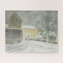 Halstead Road em Snow (por Eric Ravilious)