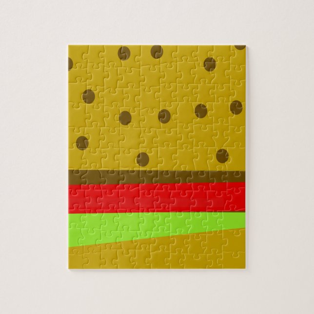 Quebra-cabeça Hamburger comida comida rápida (Vertical)