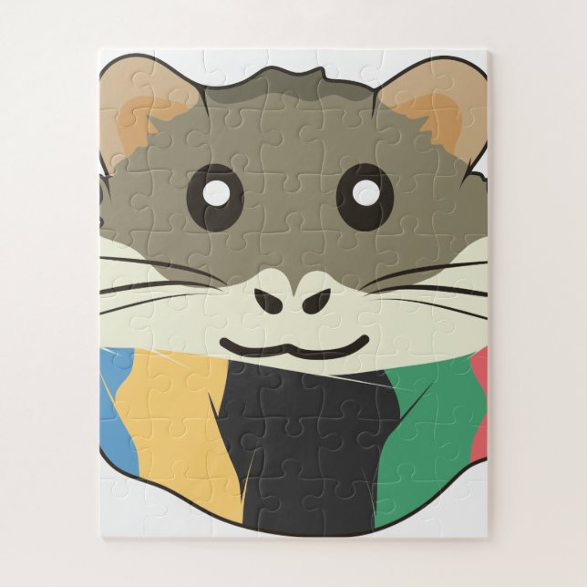 Quebra-cabeça Hamster alegre e alegre (Vertical)