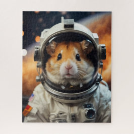 Quebra-cabeça Hamster do Astronauta Espacial Exterior