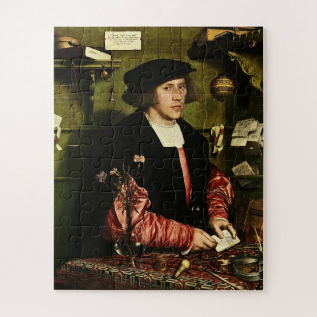 Quebra-cabeça Hans Holbein The Younger - O Merchant Georg Gisze (Vertical)