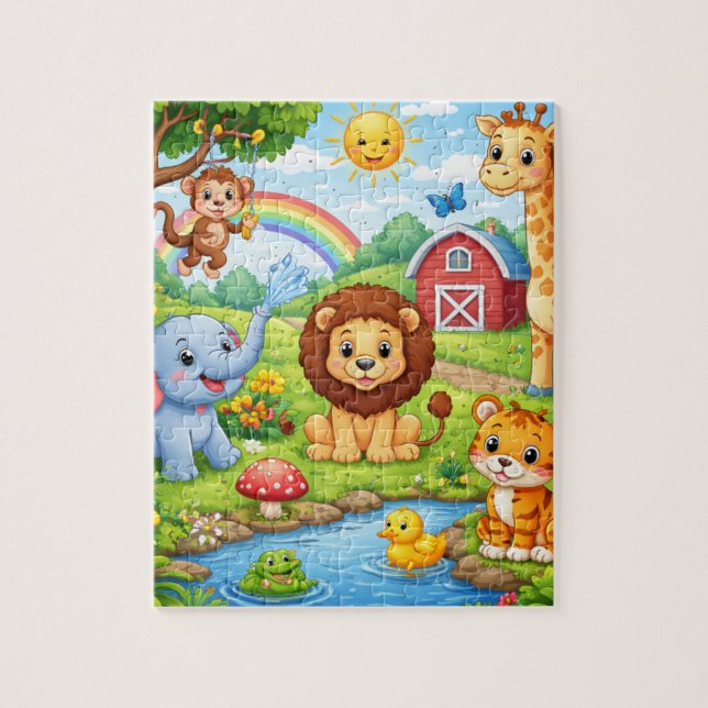 Quebra-cabeça Happy Jungle Jamboree Jigsaw Puzzle (Vertical)