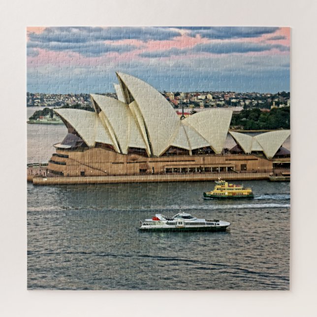 Quebra-cabeça Harbor Traffic - Sydney Opera House - 20x20-676 pc (Vertical)