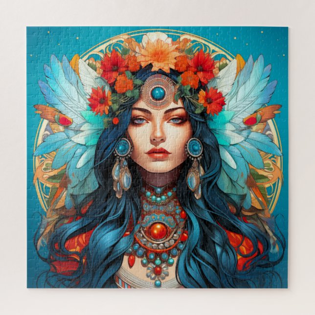 Quebra-cabeça Harmonia no Patrimônio - Art Nouveau Design (Vertical)