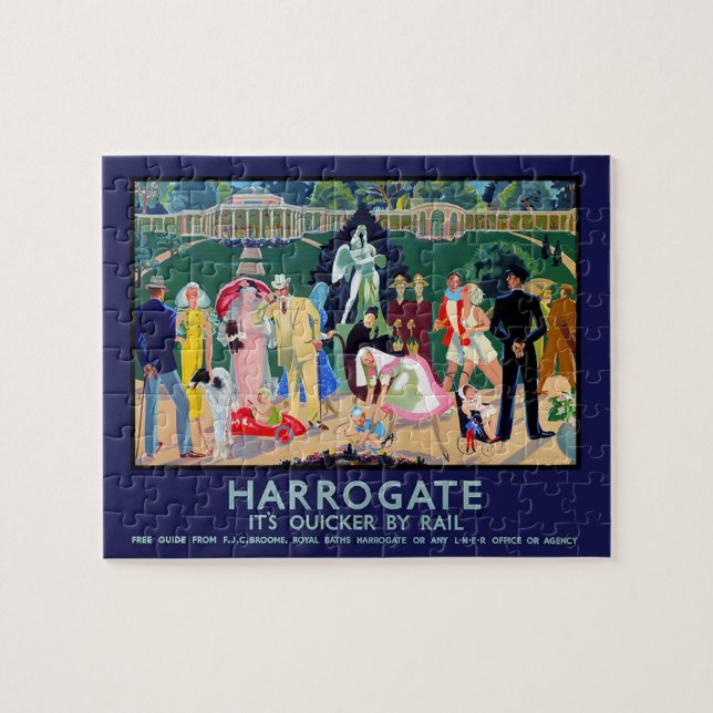 Quebra-cabeça Harrogate Poster vintage (Horizontal)
