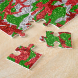 Quebra-cabeça Haus Do Padrão De Xmas De Prata De Camo<br><div class="desc">Veja o Haus do Camo Christmas Stocking Collections para as ideias mais radicais de presentes.</div>