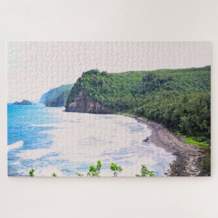 Quebra-cabeça Havaí - Praia Pololu - 20x30 - 1014 pcs.