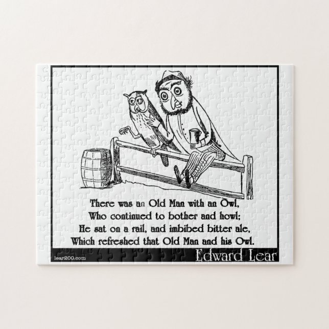 Quebra-cabeça Havia um ancião com uma coruja (Horizontal)
