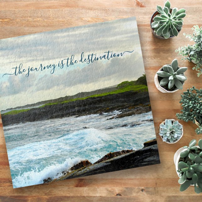 Quebra-cabeça Hawaii Black Sand Beach Journey Is Destination (Criador carregado)