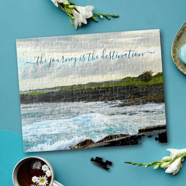 Quebra-cabeça Hawaii Black Sand Beach Journey Is Destination (Criador carregado)