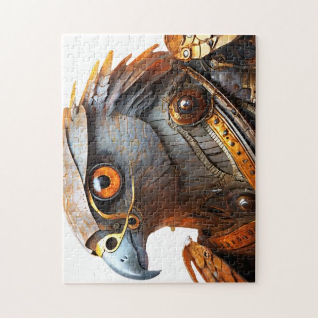 Quebra-cabeça Hawk com armadura steampunk (Vertical)