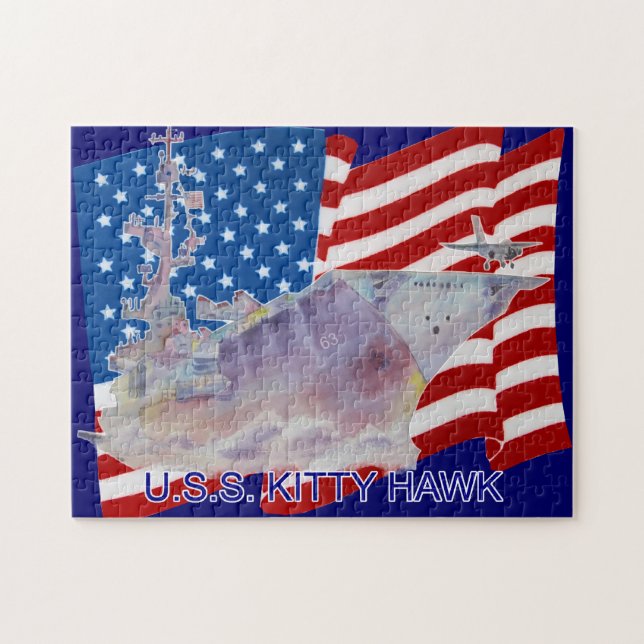 QUEBRA-CABEÇA Hawk CV-63 do Gatinho USS (Horizontal)