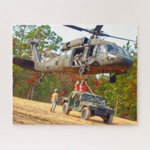 Quebra-cabeça HAWK PRETO UH-60M (16x20 POLEGADAS)