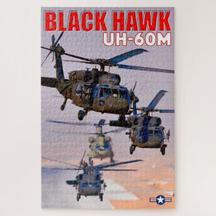 Quebra-cabeça HAWK PRETO UH-60M (20x30 POLEGADAS)