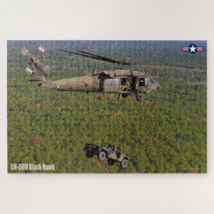 Quebra-cabeça HAWK PRETO UH-60M (20x30 POLEGADAS)