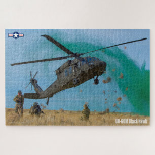 Quebra-cabeça HAWK PRETO UH-60M (20x30 POLEGADAS)