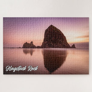 Quebra-cabeça Haystack Rock, Costa De Oregon, EUA