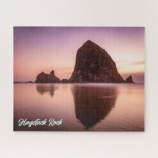 Quebra-cabeça Haystack Rock, Costa De Oregon, EUA (Horizontal)