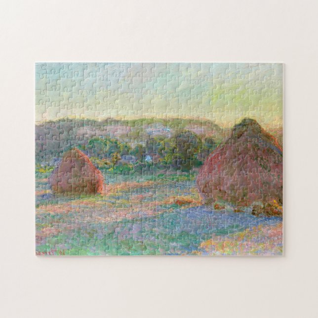 Quebra-cabeça Haystacks End of Summer Monet Fine Art (Horizontal)