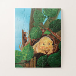 Quebra-cabeça Hazel dormouse comendo avelã