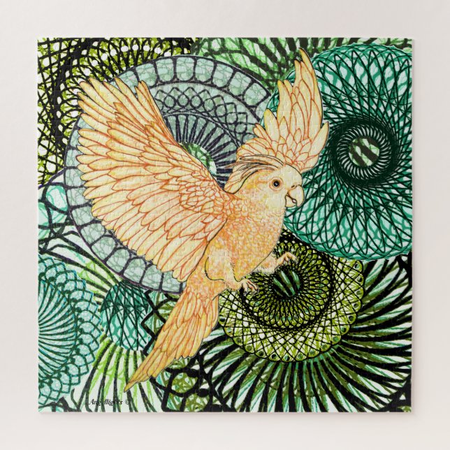 Quebra-cabeça Healing Parakeet (Vertical)