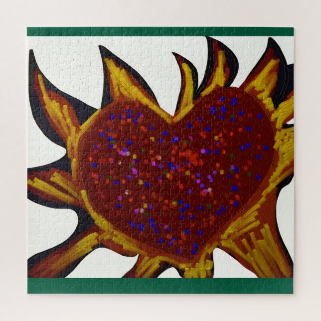 Quebra-cabeça Heart Aflame Jigsaw Puzzle (Vertical)