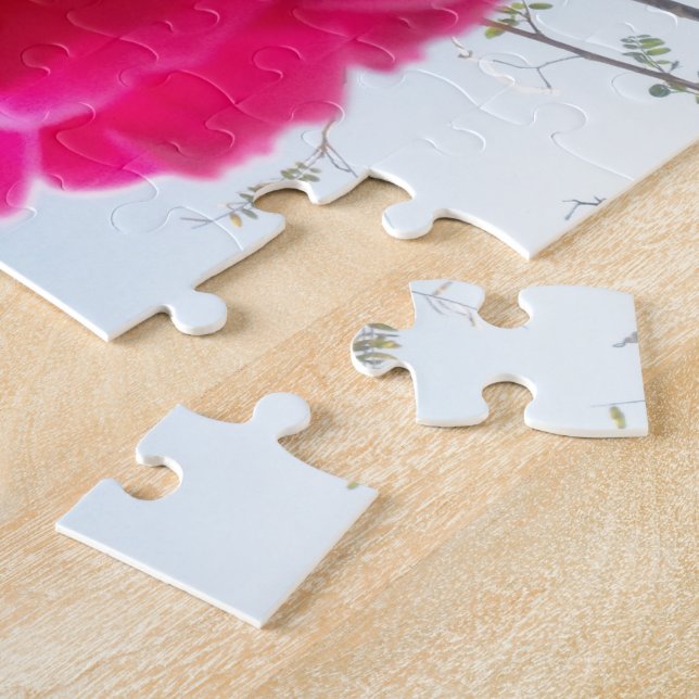 Quebra-cabeça Heavenly Bloom: Um Rosa Contra o Céu (Lateral)