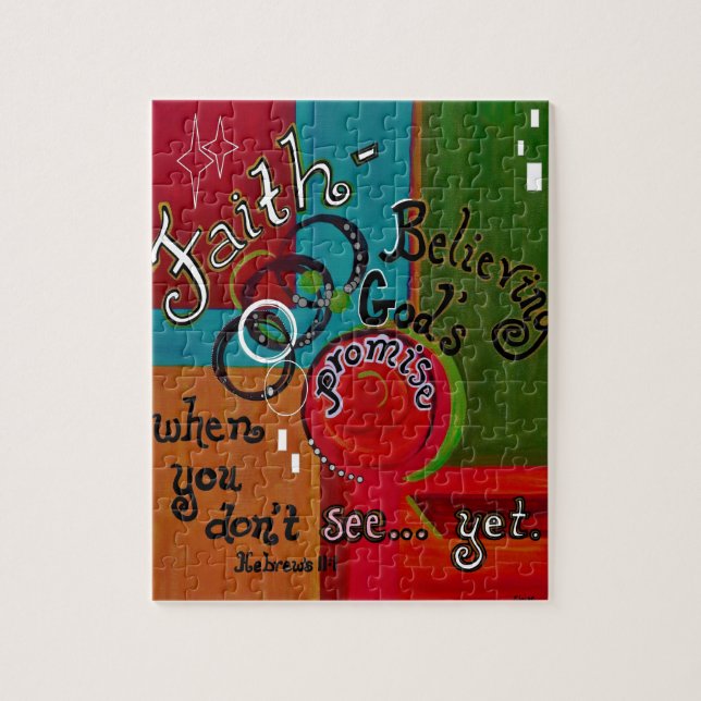 Quebra-cabeça Hebraicos 11 da fé (Vertical)