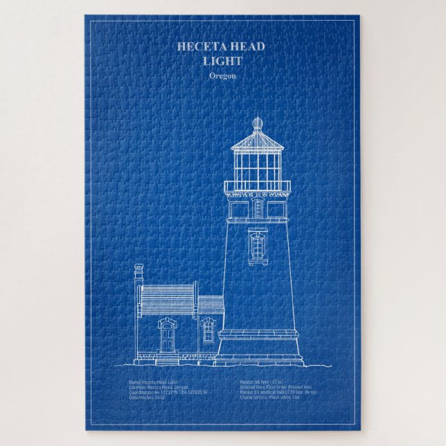 Quebra-cabeça Heceta Head Lighthouse - Oregon - AD (Vertical)