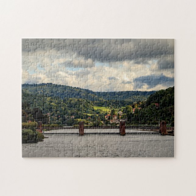 Quebra-cabeça Heidelberg Alemanha. (Horizontal)
