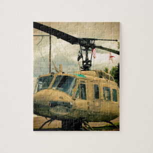 Quebra-cabeça Helicóptero das forças armadas da era Uh-1 Huey