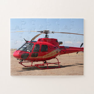 Quebra-cabeça Helicóptero, vermelho, avião