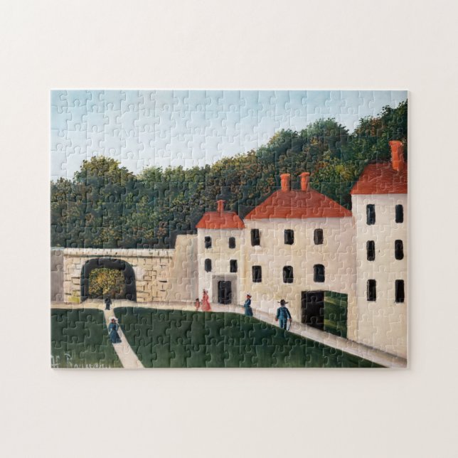 Quebra-cabeça Henri Rousseau - Caminhantes num Parque (Horizontal)