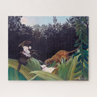 Henri Rousseau - Escoteiros Atacados por um Tigre