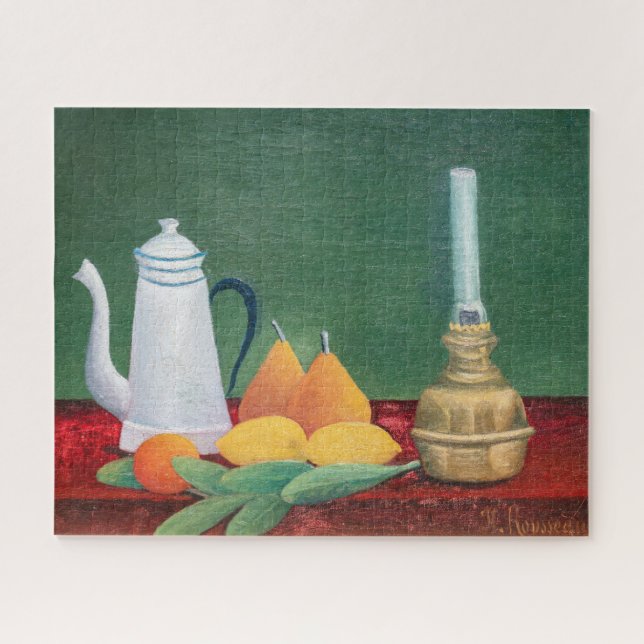 Quebra-cabeça Henri Rousseau - Natureza Morta com Cafeteira (Horizontal)