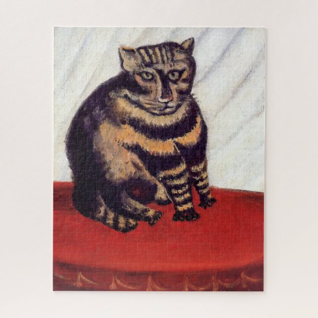 Quebra-cabeça Henri Rousseau - O Gato Malhado (Vertical)