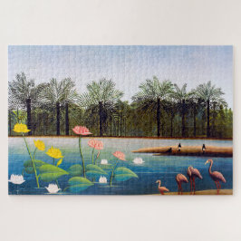 Quebra-cabeça Henri Rousseau - Os Flamingos