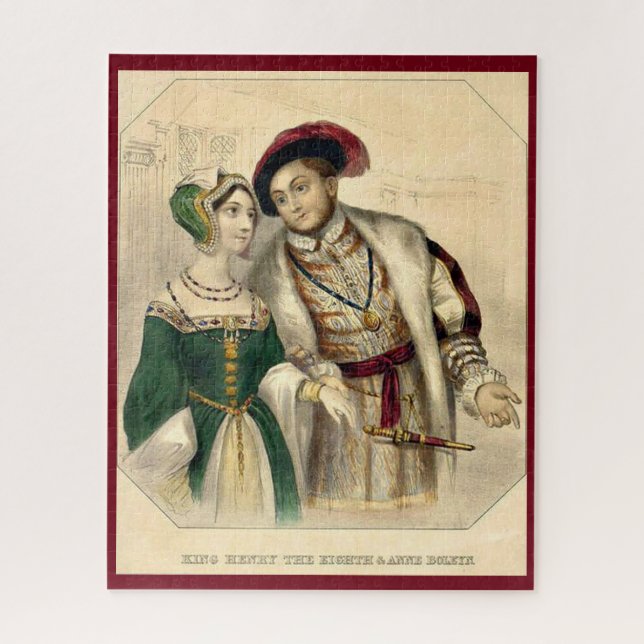Quebra-cabeça Henrique VIII e Ana Bolena (Vertical)