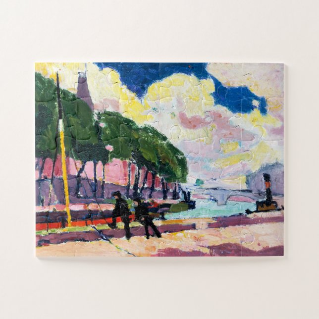 Quebra-cabeça Henry Lyman Sayen Sobre os Bancos do Sena (Horizontal)