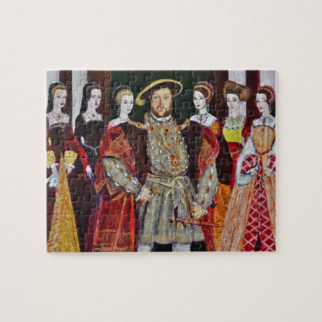 Quebra-cabeça Henry O Oitavo e Suas Seis Esposas (Horizontal)